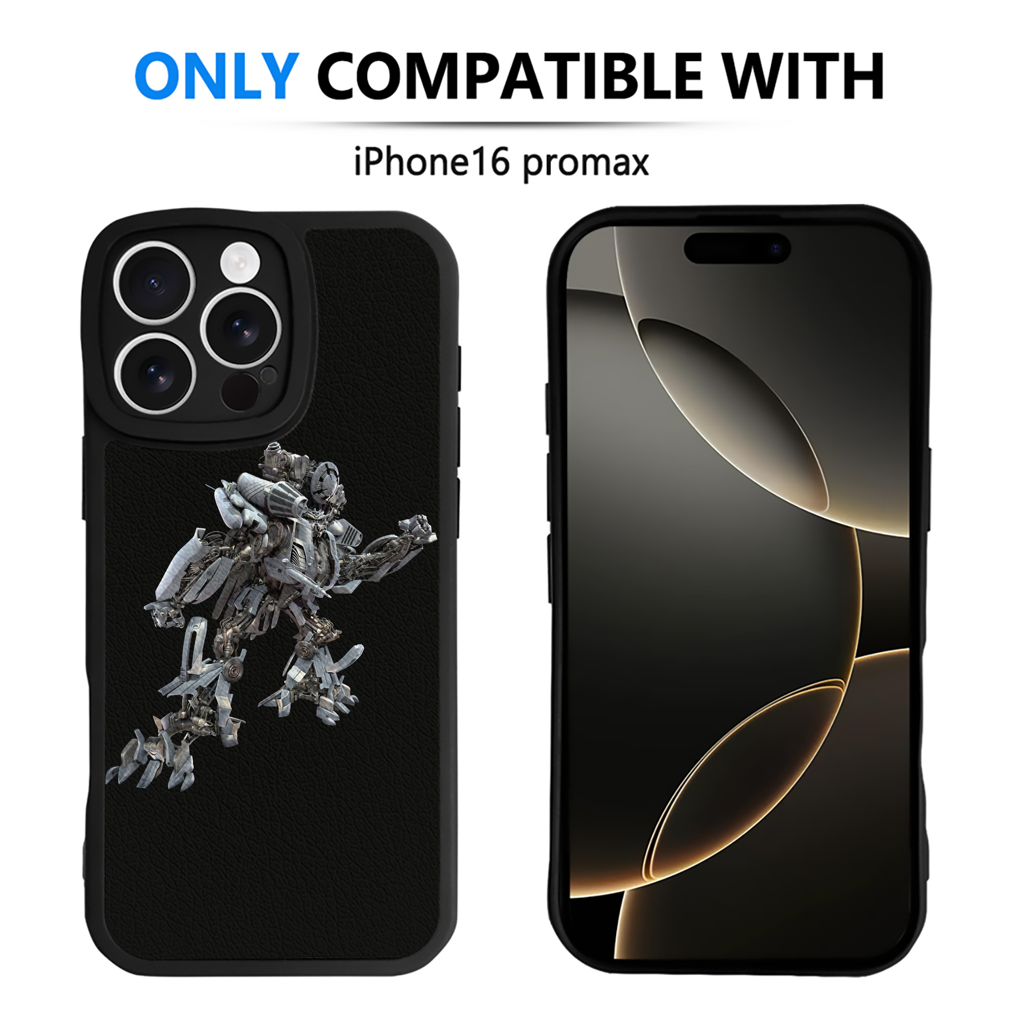 （画像用） Transformers トランスフォーマー 【iPhone 16シリーズ対応】シリコンスマホケース（レザー調） 材質：シリコン